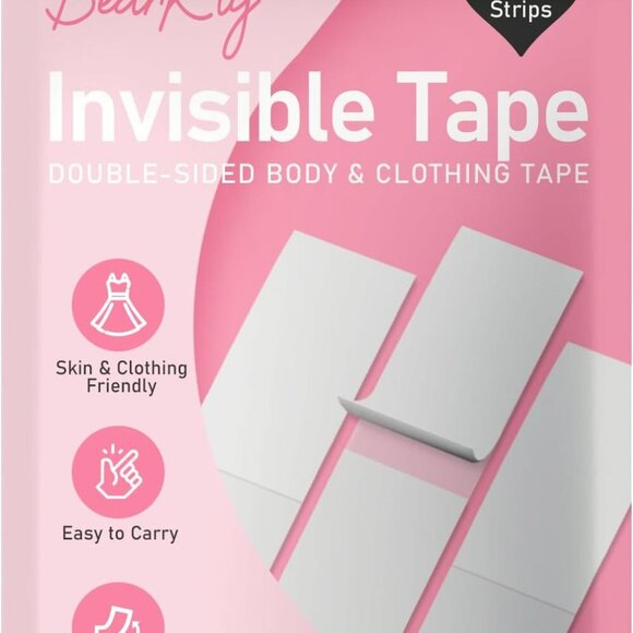 100-Strips Double-Sided Tape for Fashion, Tape for Clothes, Fabric Tape for Wome - Picture 1 of 7